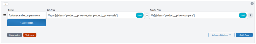 Price Entry Domain Example