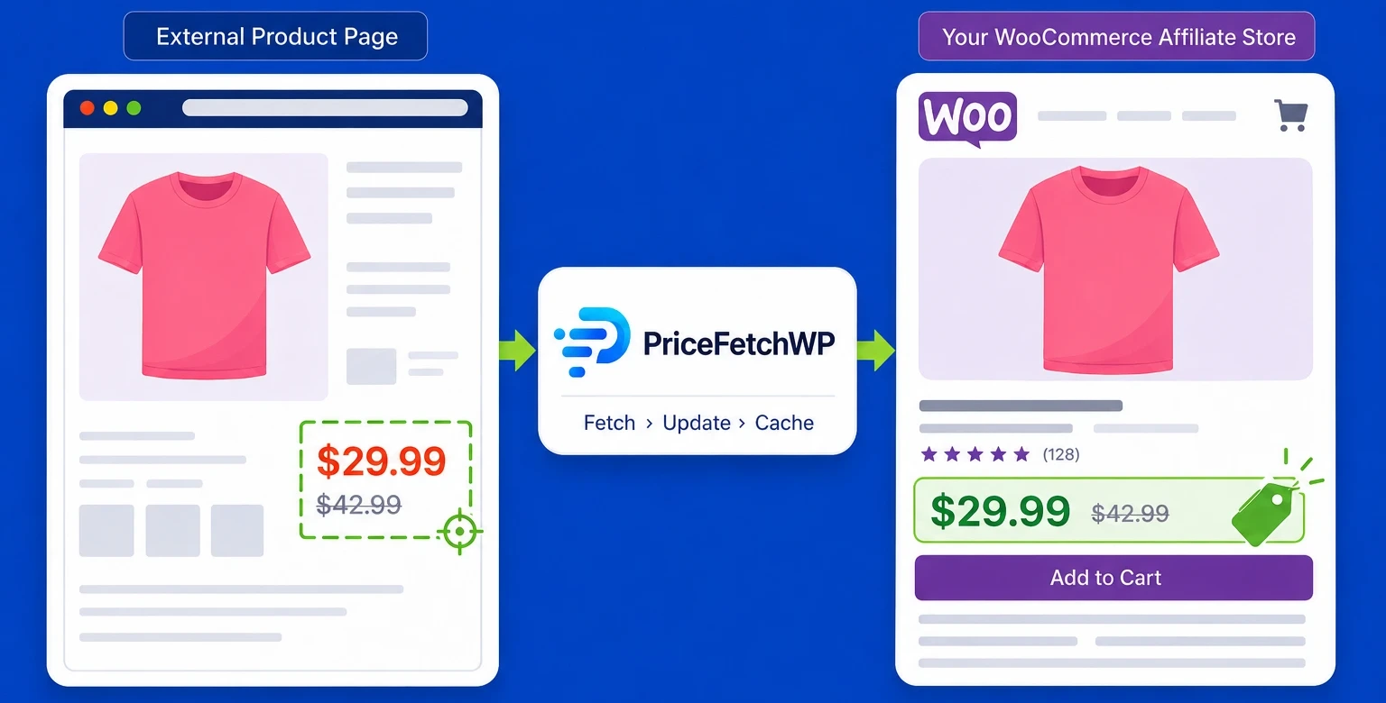 PriceFetchWP WooCommerce Example